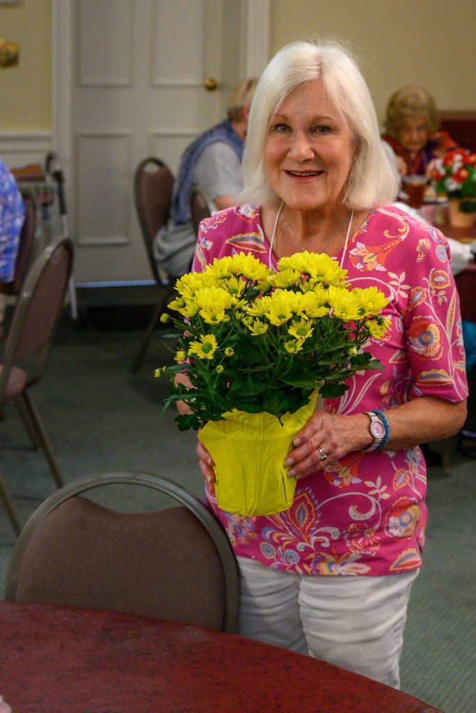 Patty wins the door prize