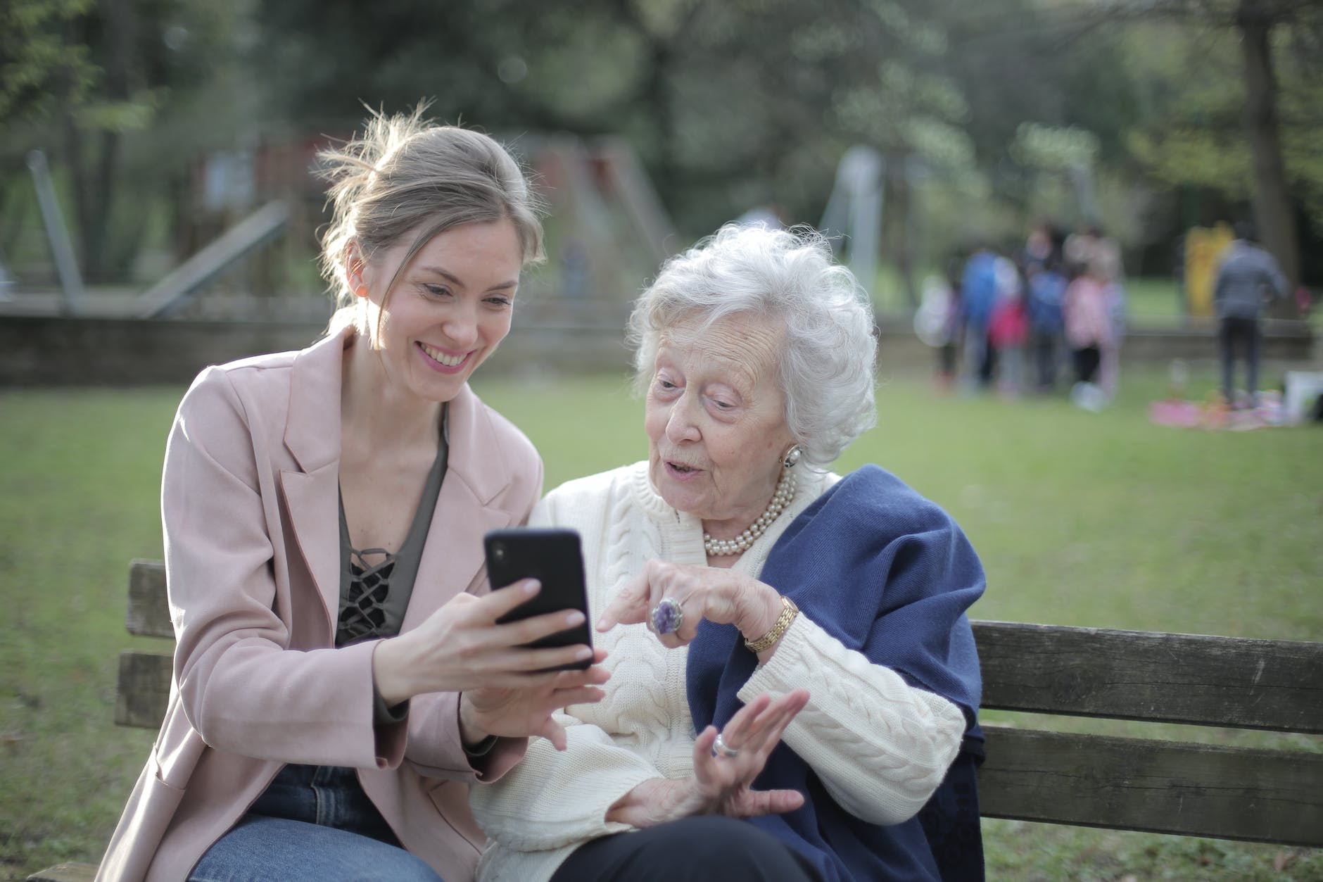 
Cheerful senior mother and adult daughter using smartphone together · Free Stock Photo(opens in a new tab)pexels.com/photo/cheerful-senior-mother-and-adult-daughter-using-smartphone-together-3791664/