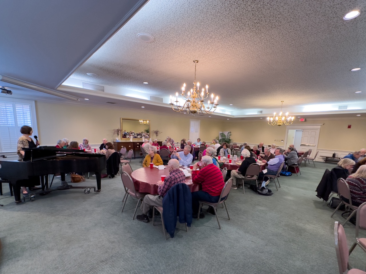 Enjoying lunch on Jan 31