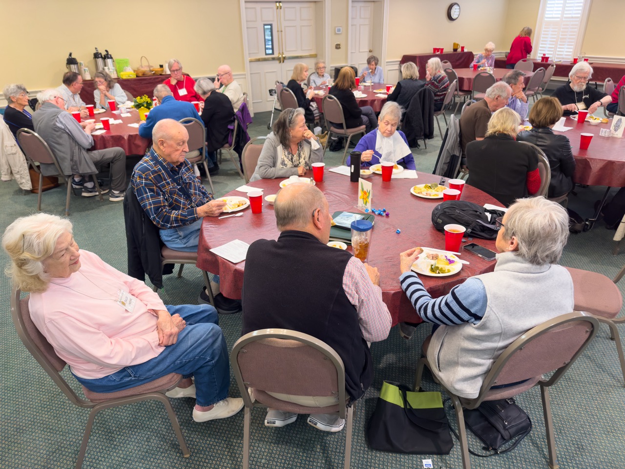 Enjoying lunch on Jan 31