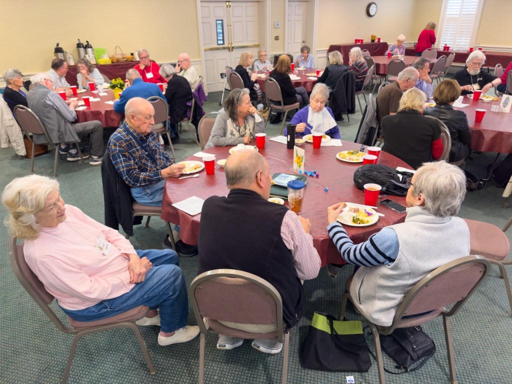 Enjoying lunch on Jan 31